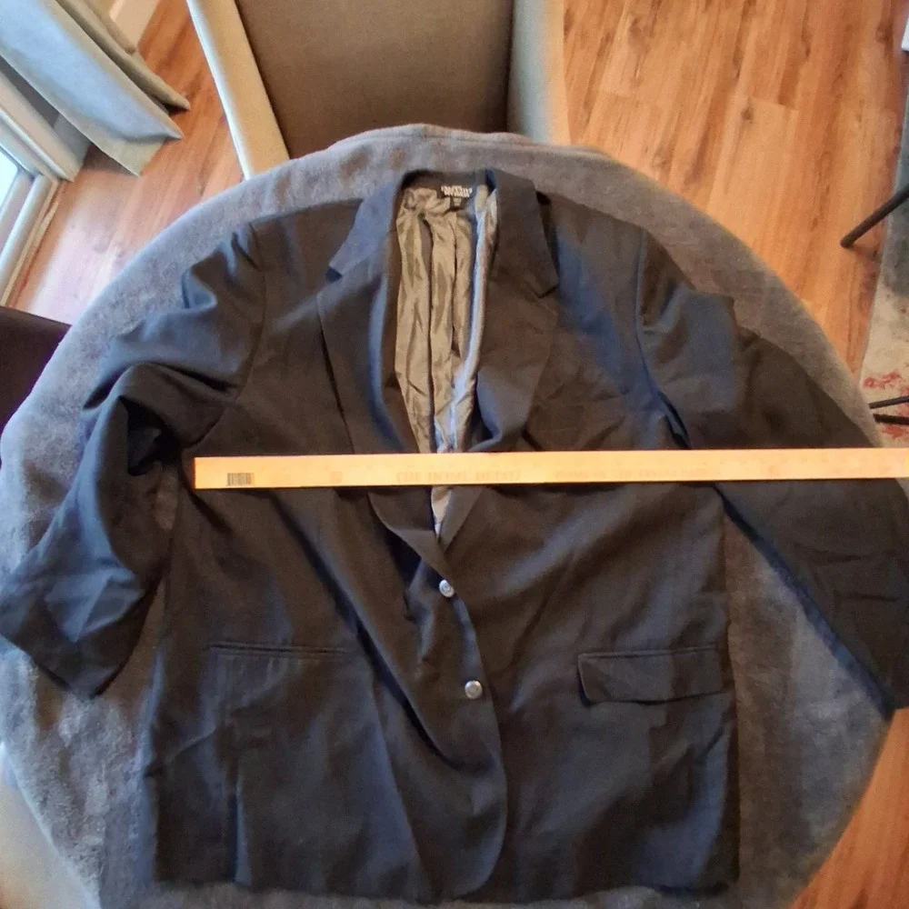 Haband Blazer Mens 54L Charcoal Gray Sport Coat Executive Formal Professional